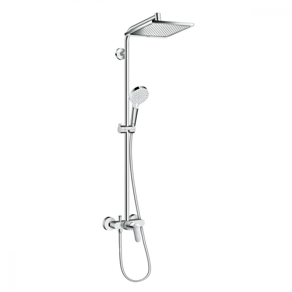 Душова система Hansgrohe Crometta E Showerpipe 240 1jet зі змішувачем, хром (27284000)