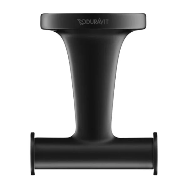 Подвійний гачок для рушника Duravit Starck T, чорний матовий (0099304600)