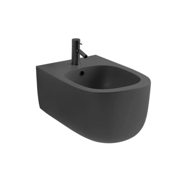 Біде підвісне Nic Design Ovvio 37,4х53х28,5 см, Antracite матовий (004434013)