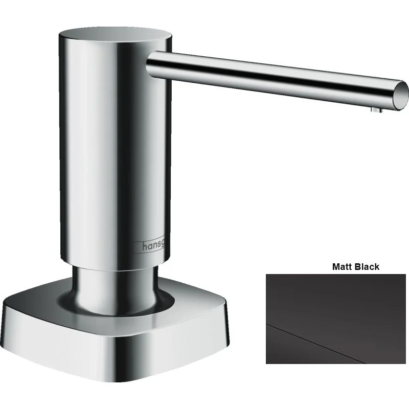 Дозатор кухонний для миючого Hansgrohe A71, 500 ml, Matt Black (40468670)