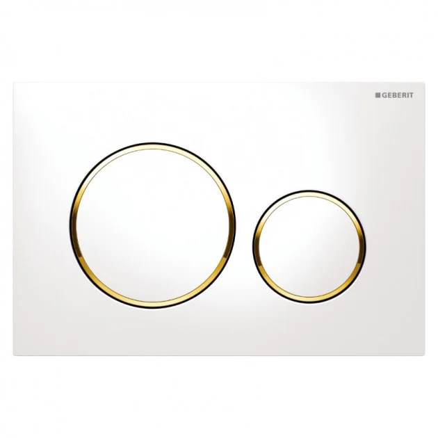 Кнопка змиву Geberit Sigma 20, білий/золото (115.882.KK.1)