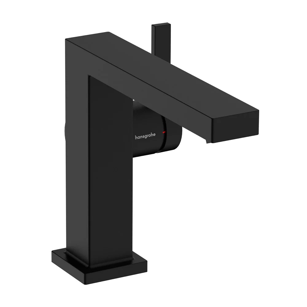 Змішувач для умивальника Hansgrohe Tecturis E 110 Fine CoolStart із донним клапаном pop-up, Matt Black (73023670)