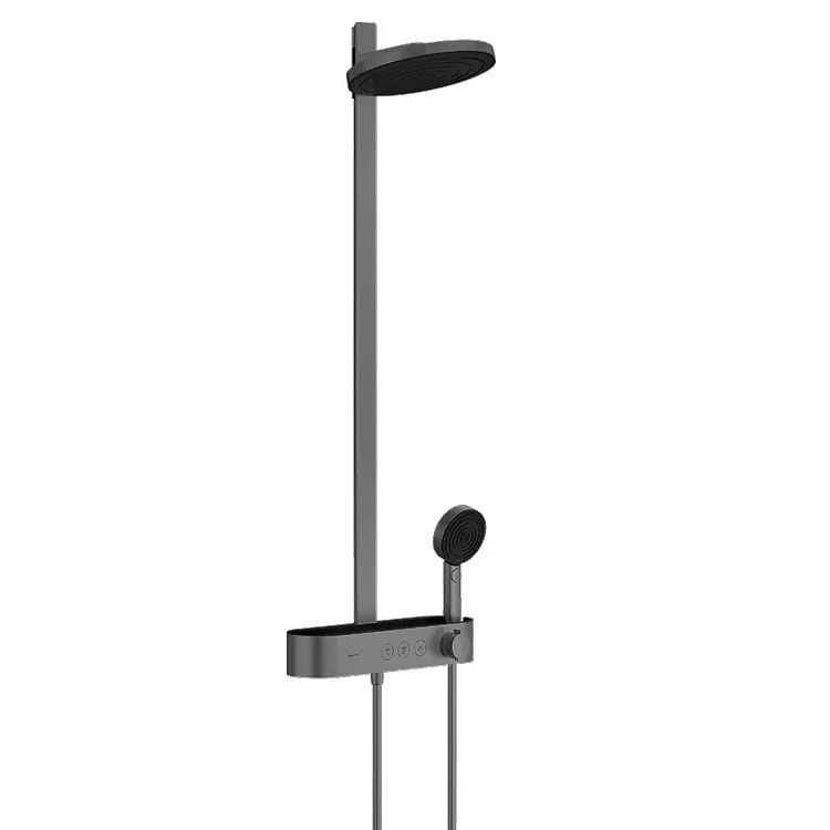 Душова система Hansgrohe Pulsify Showerpipe 260 2jet 400 EcoSmart, Brushed Black Chrome (24241340)