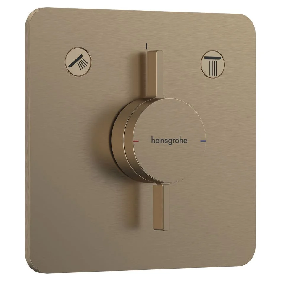 Змішувач прихованого монтажу Hansgrohe DuoTurn 2 споживача, бронза (75414140)