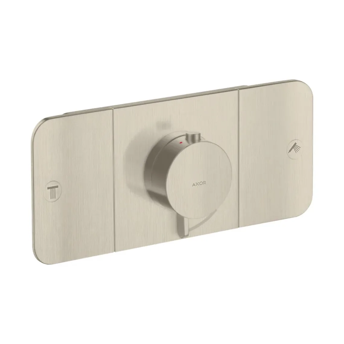 Термостат для душу Axor One, на 2 споживача, Brushed Nickel (45712820)