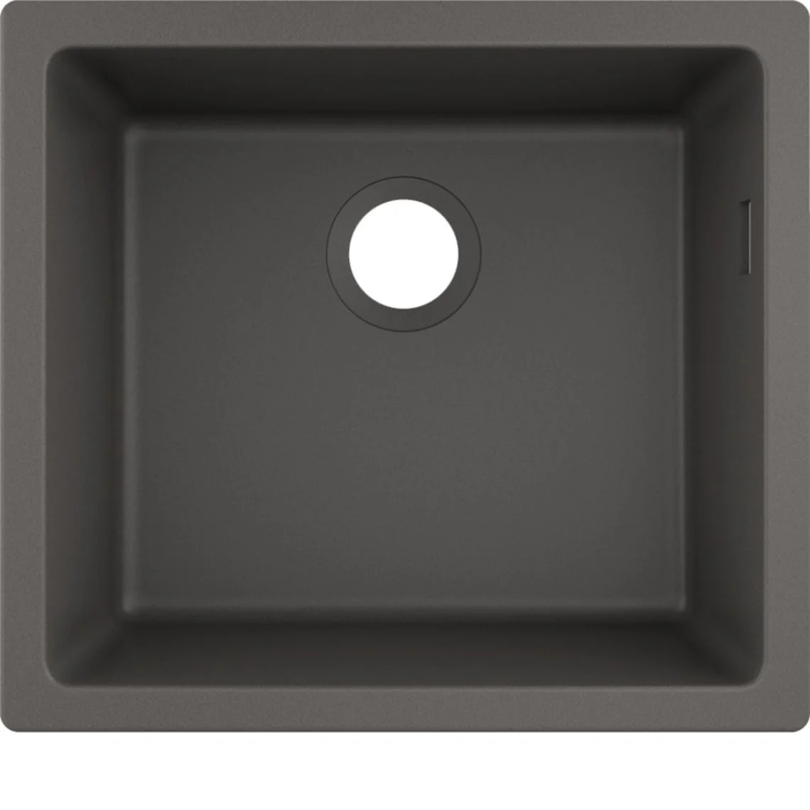 Кухонна мийка Hansgrohe S510-U450 під стільницю 500х450, Stonegrey (43431290)