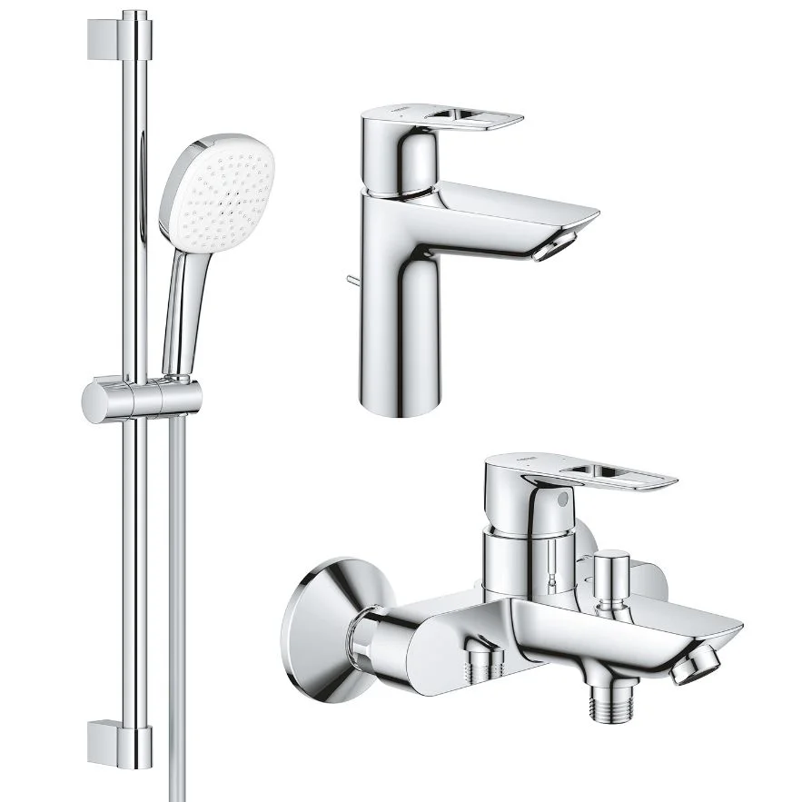 Набір змішувачів для ванни Grohe BauLoop New 3 в 1, хром (UA123215M1)