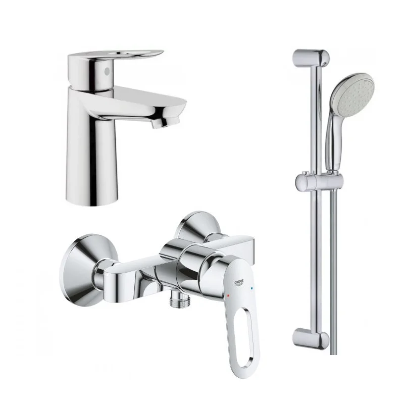 Комплект змішувачів для ванної кімнати Grohe BauLoop New, хром (UA123220S1)