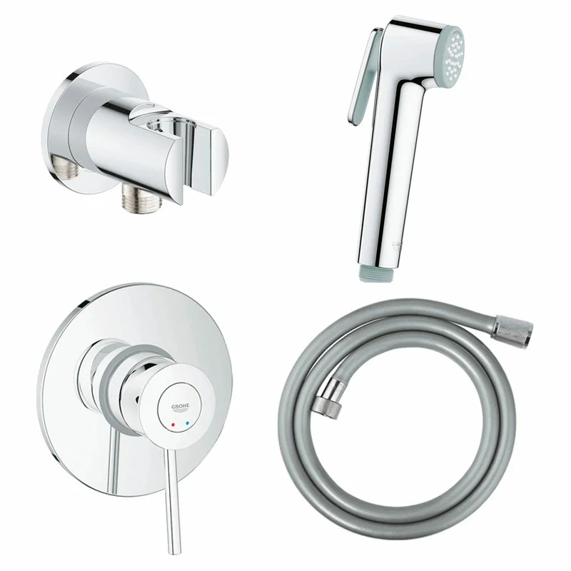 Набір для гігієнічного душу Grohe BauClassic, хром (UA11104802)