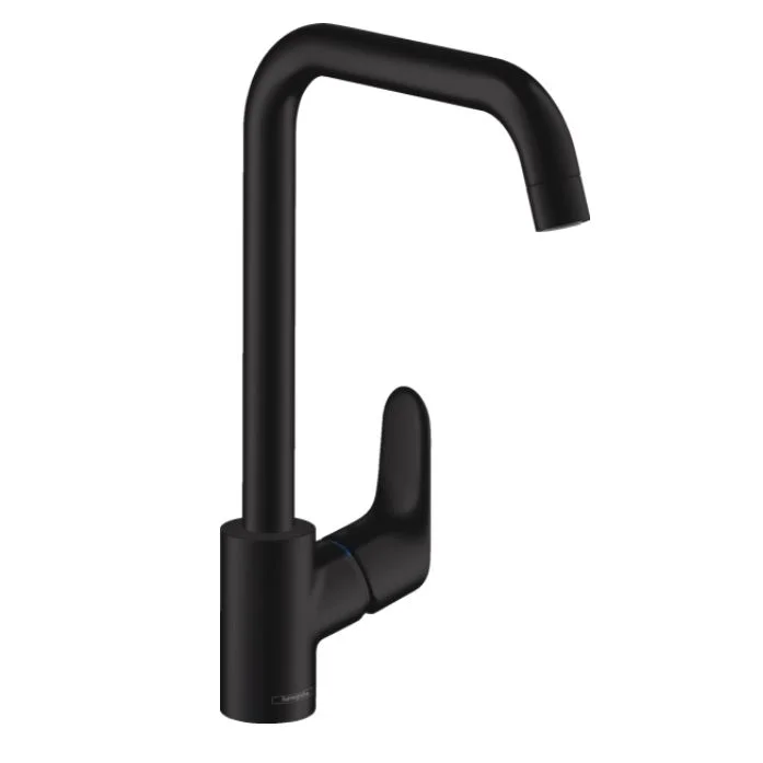Змішувач для кухні Hansgrohe Focus 260 1 jet, чорний матовий (31820670)