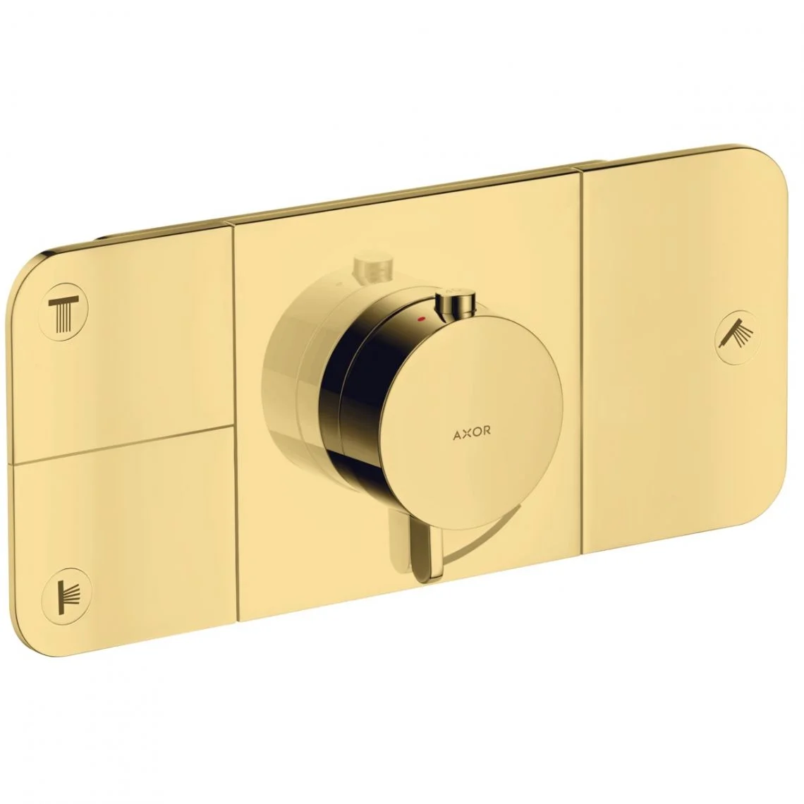 Термостат AXOR One на 3 споживача, Polished Gold Optic (45713990)