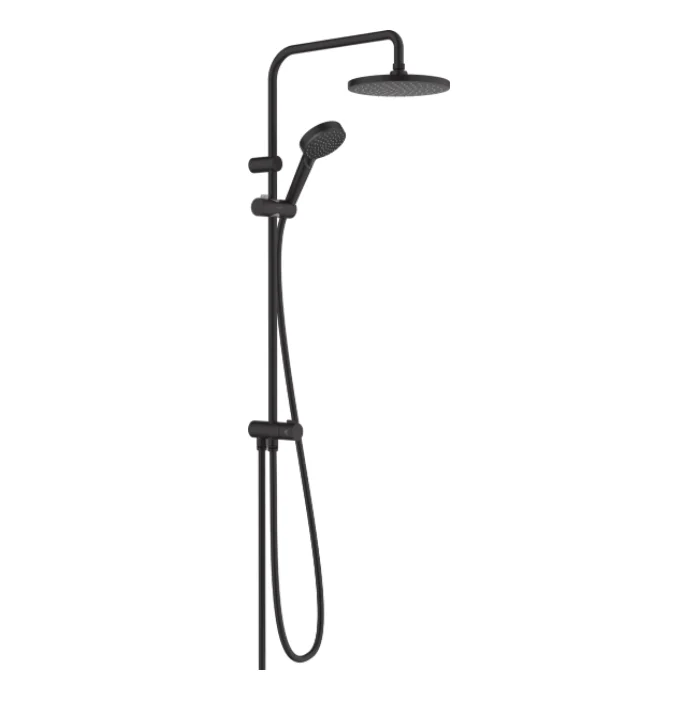 Душова система Hansgrohe Vernis Blend Showerpipe 200 1jet Reno EcoSmart, чорний матовий (26099670)
