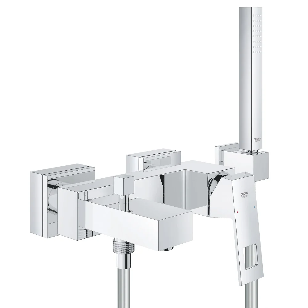 Змішувач для ванни Grohe Eurocube з душовим гарнітуром, хром (23141000)