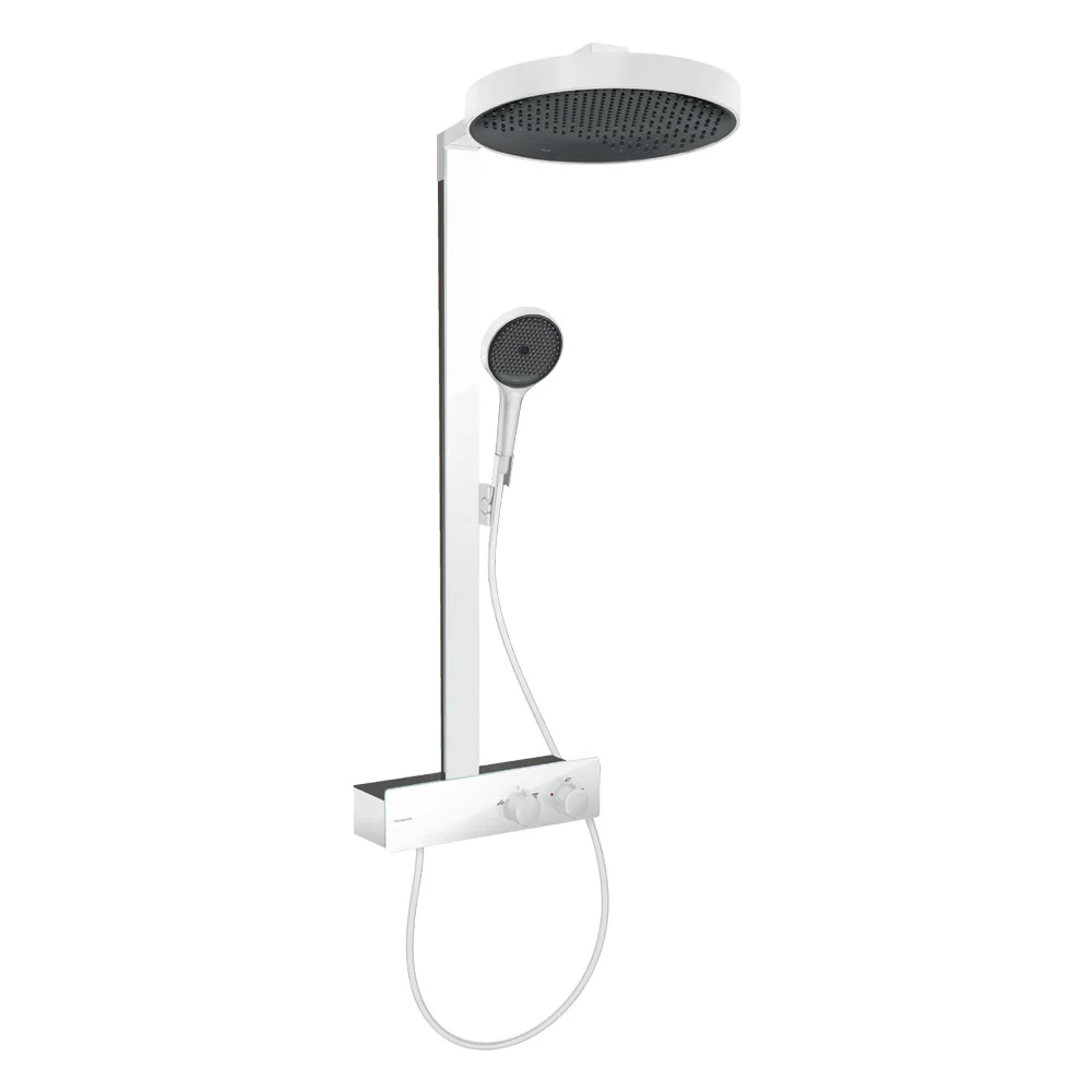 Душова система Hansgrohe Rainfinity Showerpipe 360 1jet з термостатом ShowerTablet 350, Matt White (26853700)