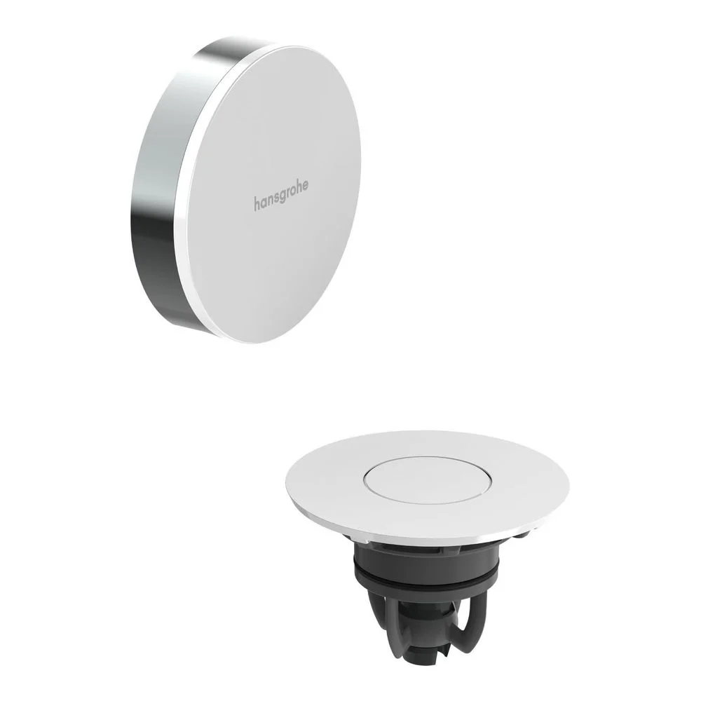Зовнішня частина Hansgrohe Flexaplus II до сифону на ванну, Chrome/White Gloss (58187000)