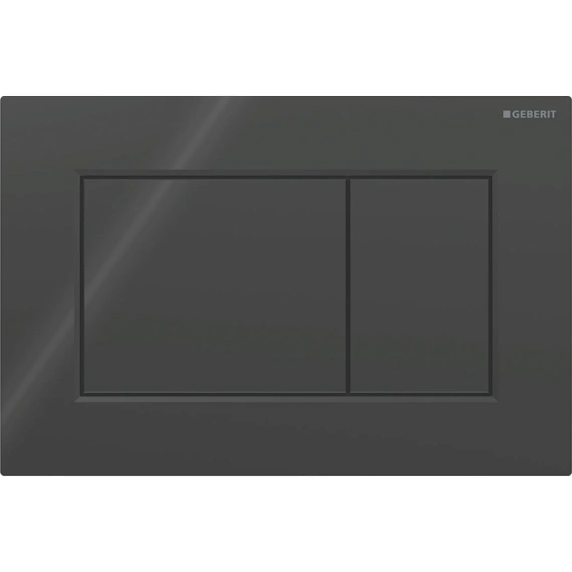 Клавіша змиву Geberit Sigma01 Square, подвійний змив, чорний, пластик (115.660.DW.1)