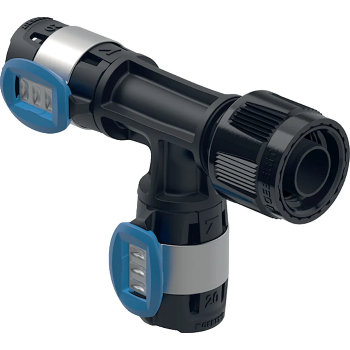 Перехідний трійник Geberit FlowFit з MasterFix, відгалуження: PPSU, d=20мм, d1=20мм, RpMF1=1/2 (620.781.00.1)