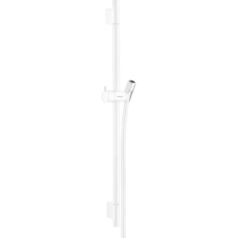 Душова штанга Hansgrohe Unica S Pura 65 см зі шлангом 160 см, білий матовий (28632700)