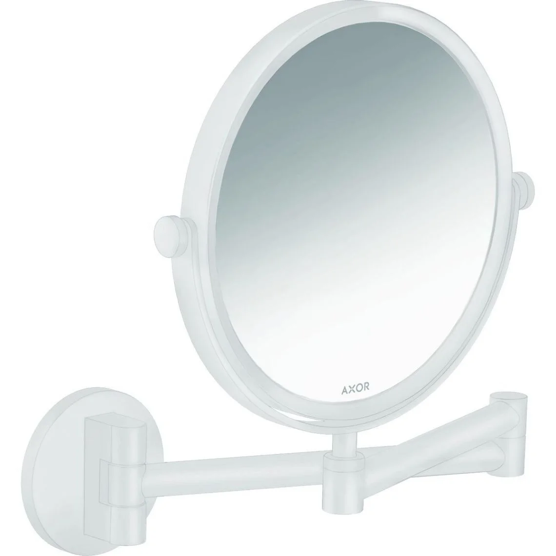 Дзеркало косметичне Axor Universal Circular, Matt White (42849700)