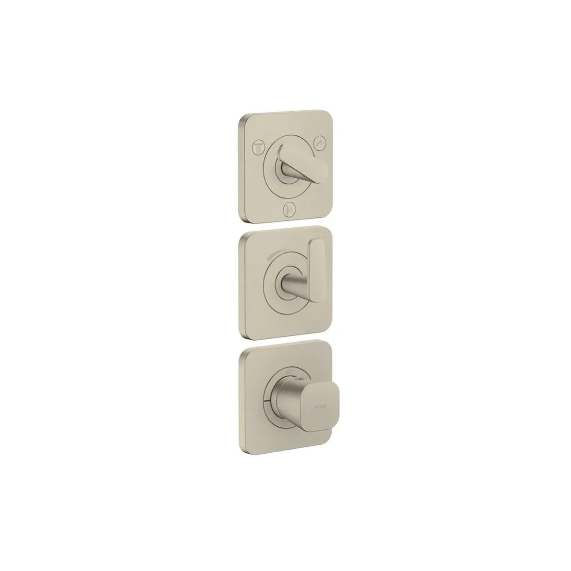 Термостат для душу Axor Citterio C 380/120 для 3-х споживачів, Brushed Nickel (49710820)