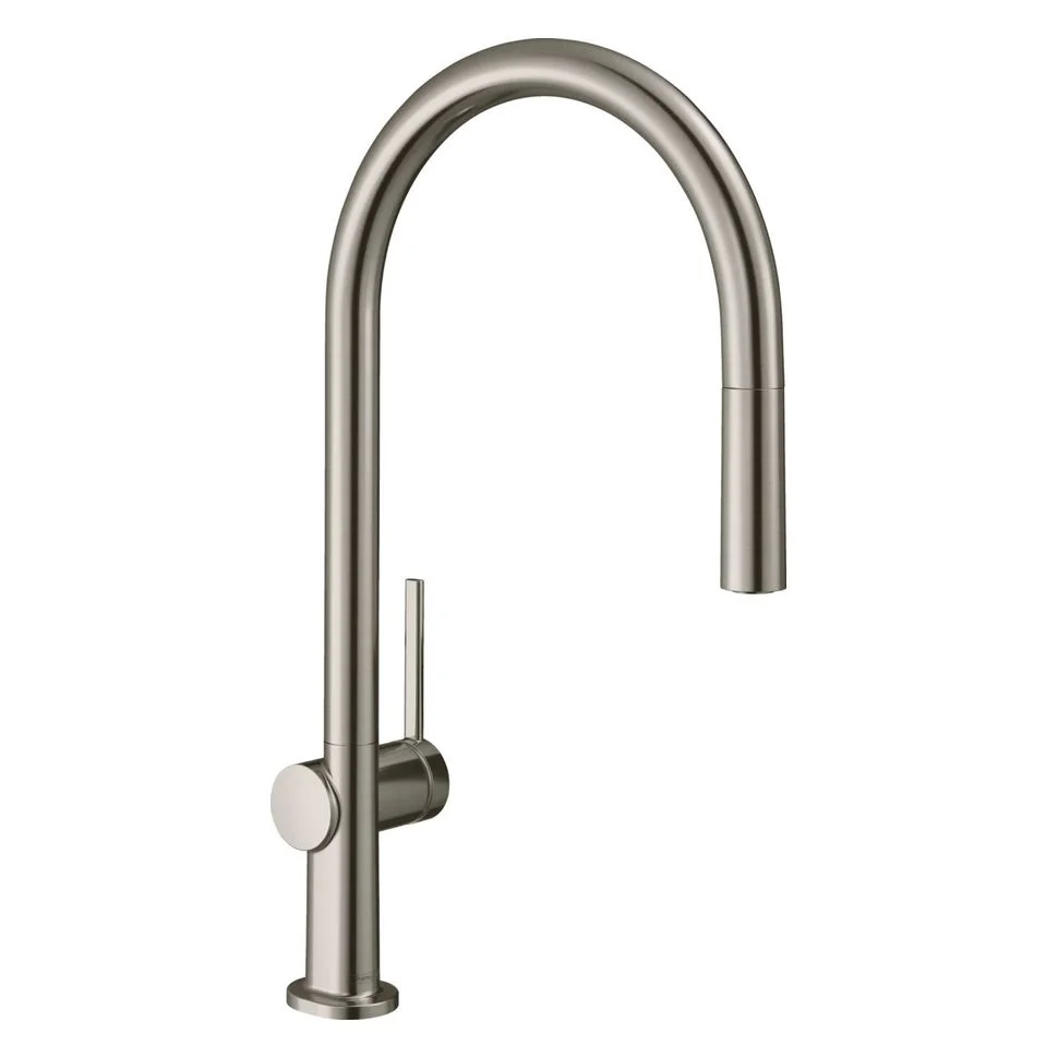 Змішувач для кухні Hansgrohe Talis 210 1jet з витяжним виливом, Stainless Steel (72802800)