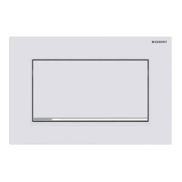 Змивна клавіша Geberit Sigma 30, білий/матовий хром (115.893.JT.1)