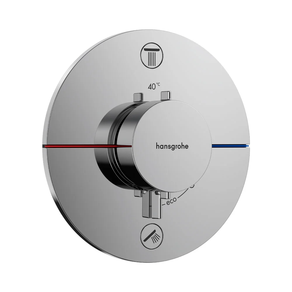 Термостат прихованого монтажу Hansgrohe ShowerSelect Comfort S на 2 функції, Chrome (15554000)