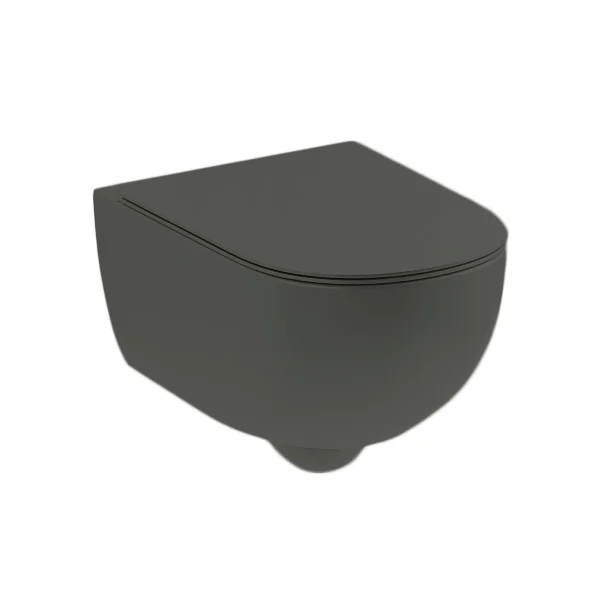 Унітаз підвісний Nic Design Pin 55х37, Argilla матовий (003709052)