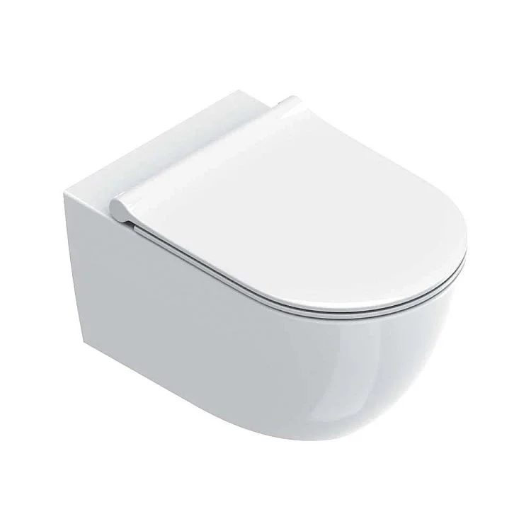 Підвісний унітаз Catalano Sfera 55х35 з кришкою Soft close, White Glossy (0511550001_0551200001)