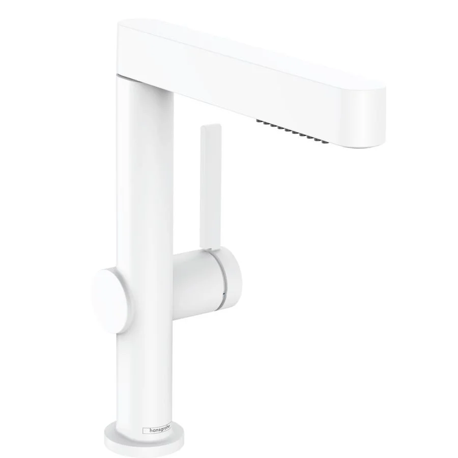 Змішувач для умивальника Hansgrohe Finoris 230 з 2JET та push-open, білий матовий (76063700)