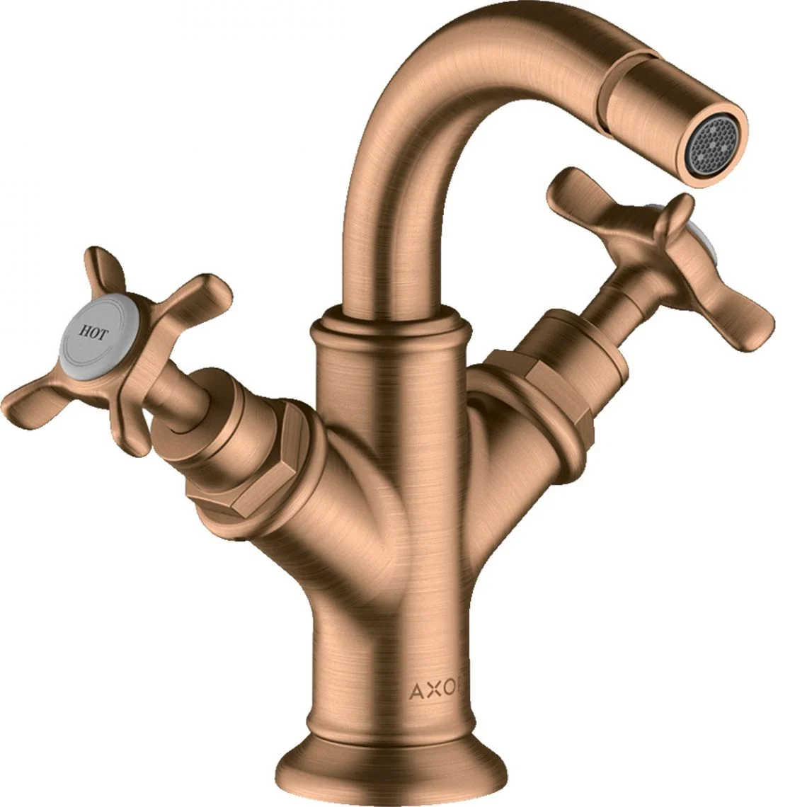 Змішувач для біде двовентильний AXOR Montreux Cross, Brushed Bronze (16520140)