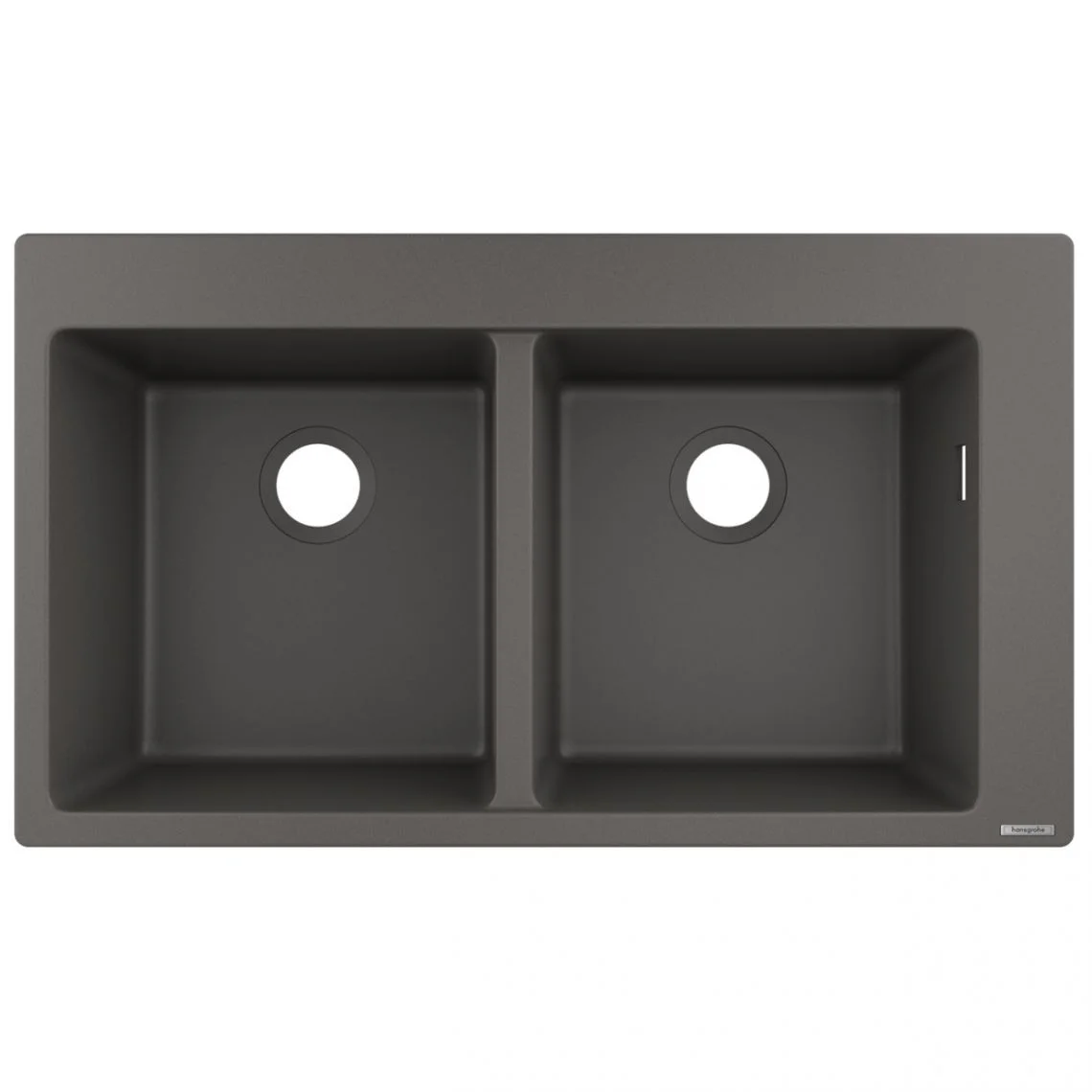 Мийка кухонна Hansgrohe S510-F770 770х510 на 2 чаші 370/370, Stonegrey (43316290)