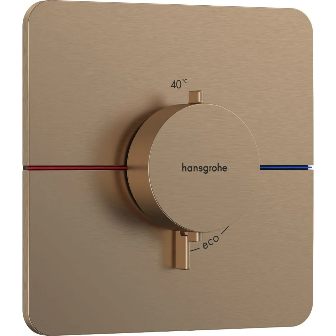 Термостат прихованого монтажу на 1 споживач Hansgrohe ShowerSelect Comfort Q для душу, Brushed Bronze (15588140)