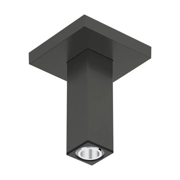 Тримач верхнього душу Hansgrohe із стелі E 100 мм, Brushed Black Chrome (24338340)