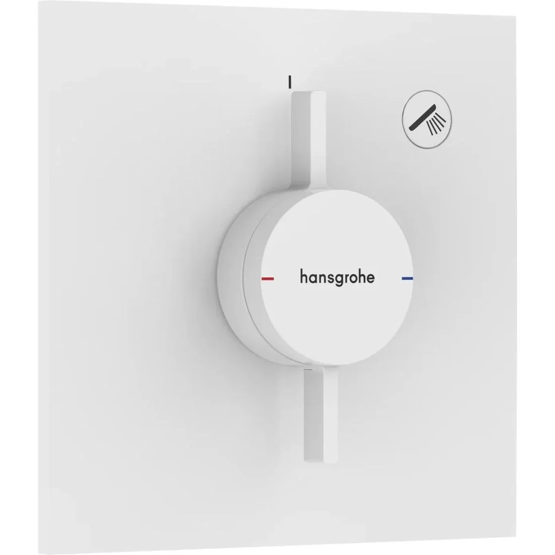Змішувач для душу Hansgrohe прихованого монтажу DuoTurn E на 1 функцію, Matt White (75617700)