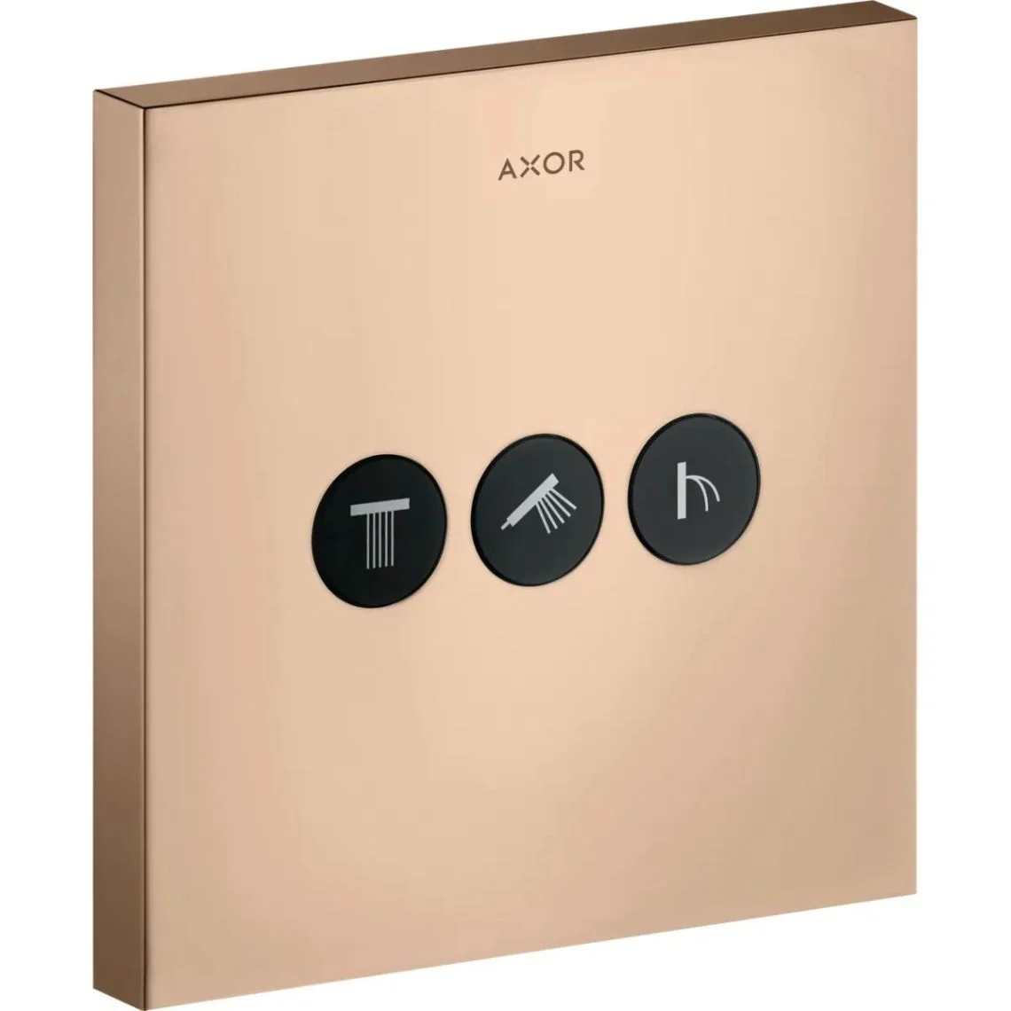 Запірно-перемикаючий вентиль Axor ShowerSelect Sguare на 3 функції, Polished Red Gold (36717300)