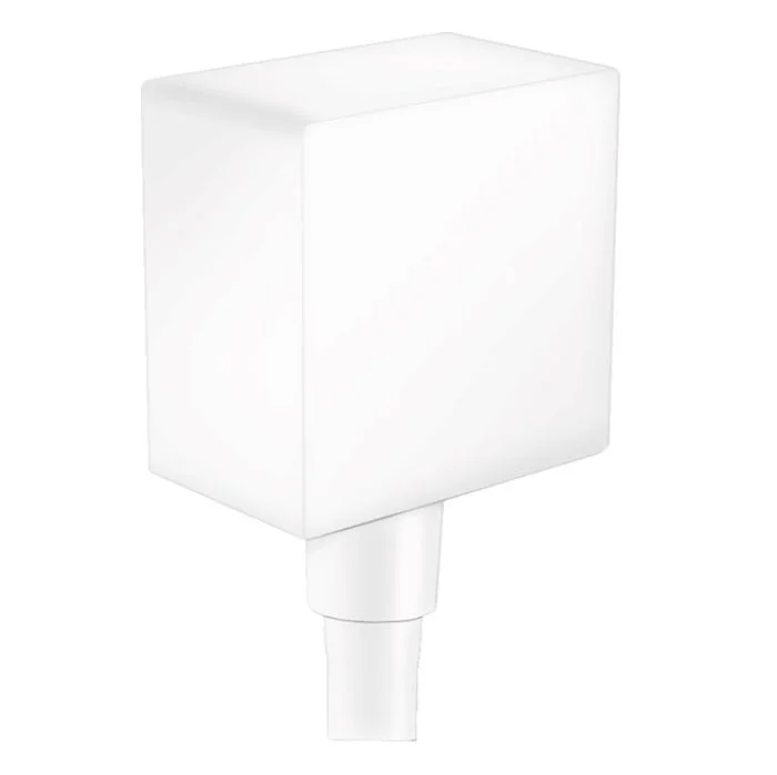 Шланговое під'єднання для душа Hansgrohe FixFit Square, білий матовий (26455700)