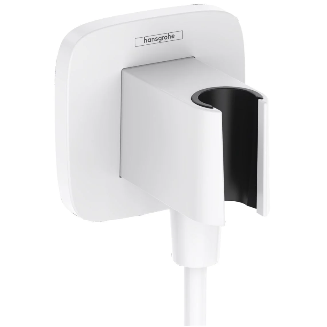 Шлангове підключення Hansgrohe FixFit Porter Q з тримачем, Matt White (26887700)