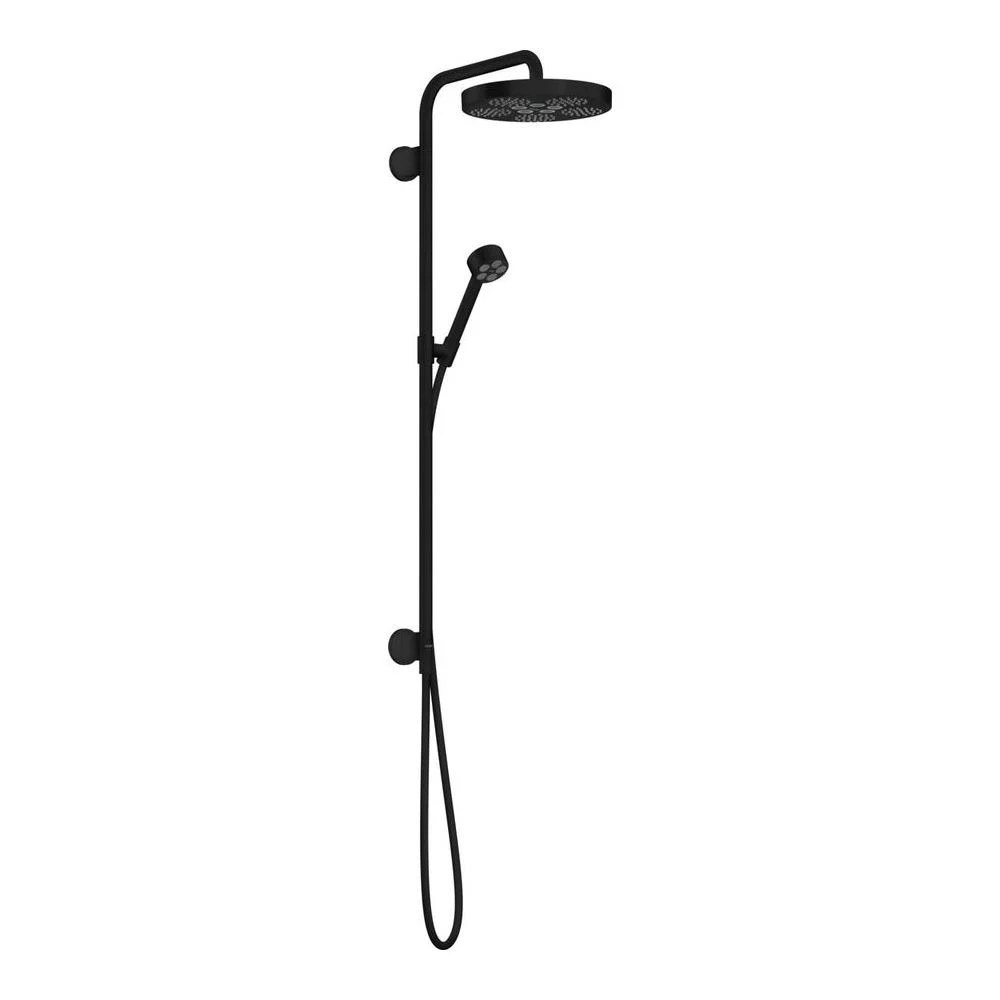 Душова система AXOR One Showerpipe 280 1jet прихованого монтажу, Matt Black (48790670)