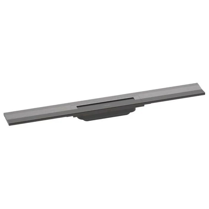 Верхня частина зливу для душу Hansgrohe RainDrain Flex для каналу (пристінний) 700 мм, Brushed Black (56050340)