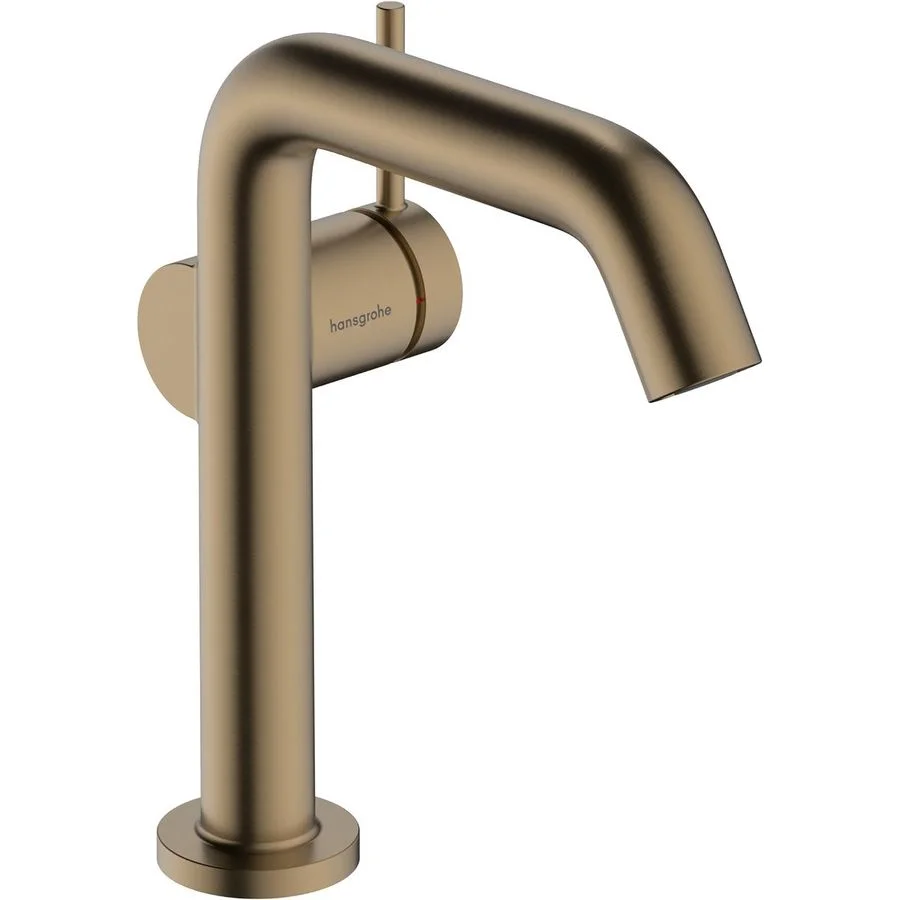 Змішувач для умивальника Hansgrohe Tecturis S 150 Fine CoolStart без донного клапана, Brushed Bronze (73341140)