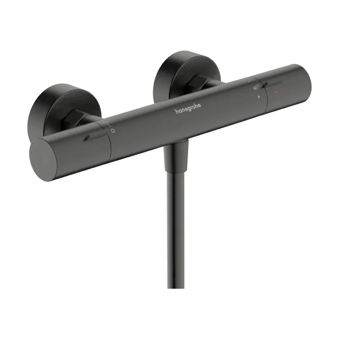Змішувач для душу Hansgrohe Ecostat Fine з термостатом, Brushed Black Chrome (13324340)