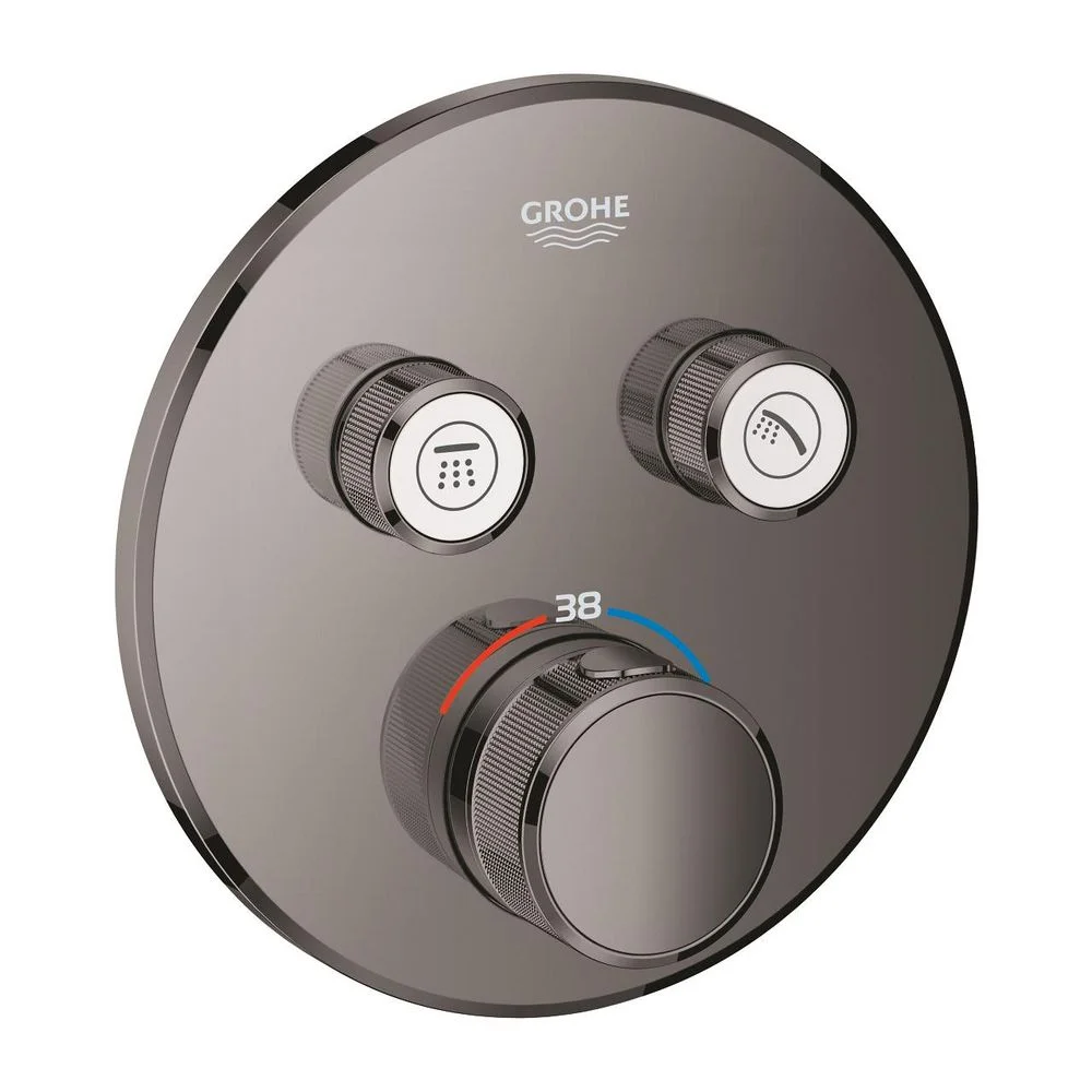 Термостат для душу Grohe Grohtherm SmartControl на 2 виходи, темний графіт глянець (29119A00)