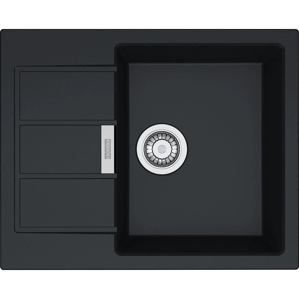 Кухонна мийка Franke S2D 611-62, оборотна, накладна, 62x50, тектонайт чорний (143.0627.288)