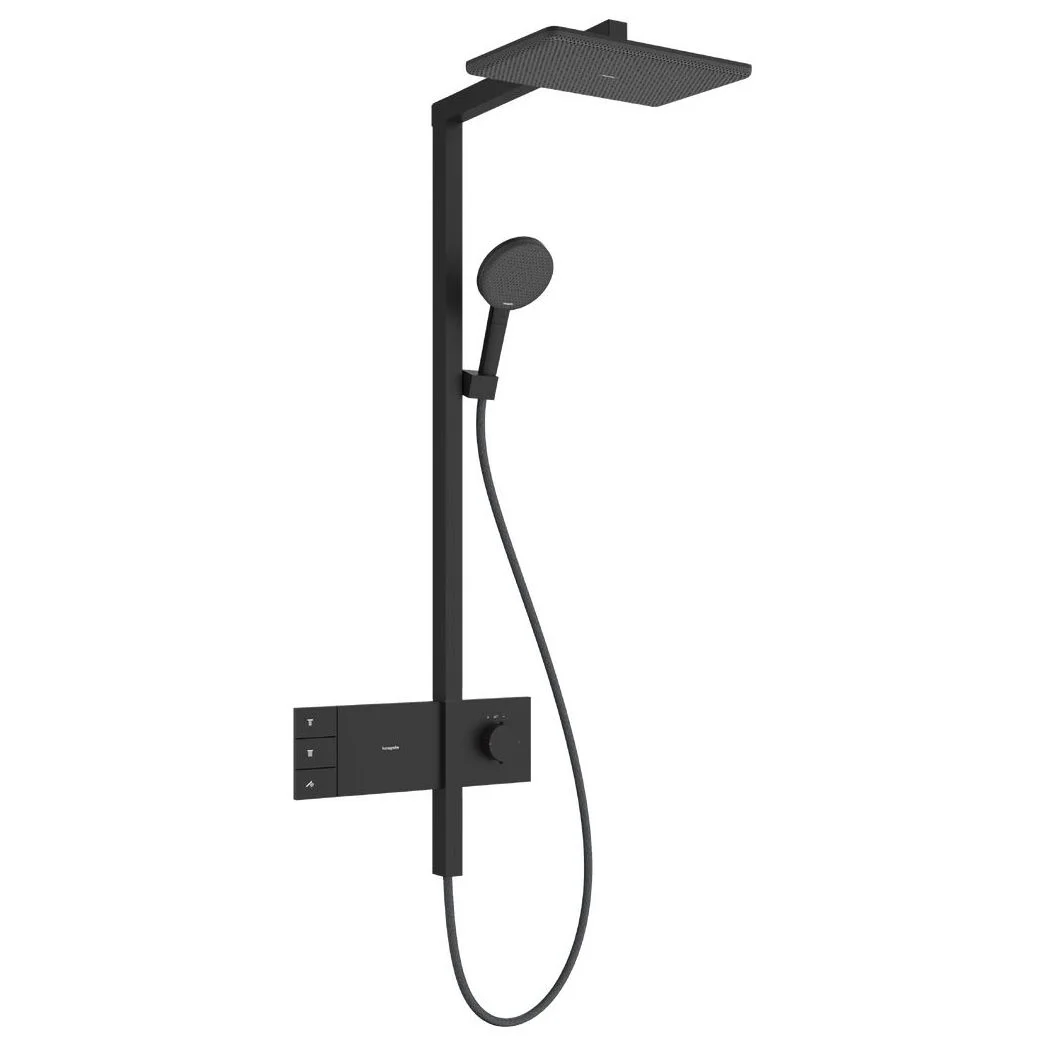 Душова система Hansgrohe Raindance Alive Q 340/210 2jet EcoSmart ShowerSelect Comfort, Matt Black (24591670)
