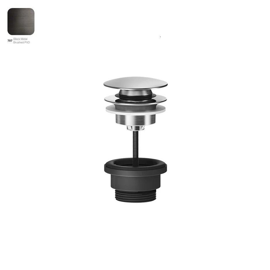 Донний клапан Gessi Stop&Go, Black Metal Bruched PVD (54599707)
