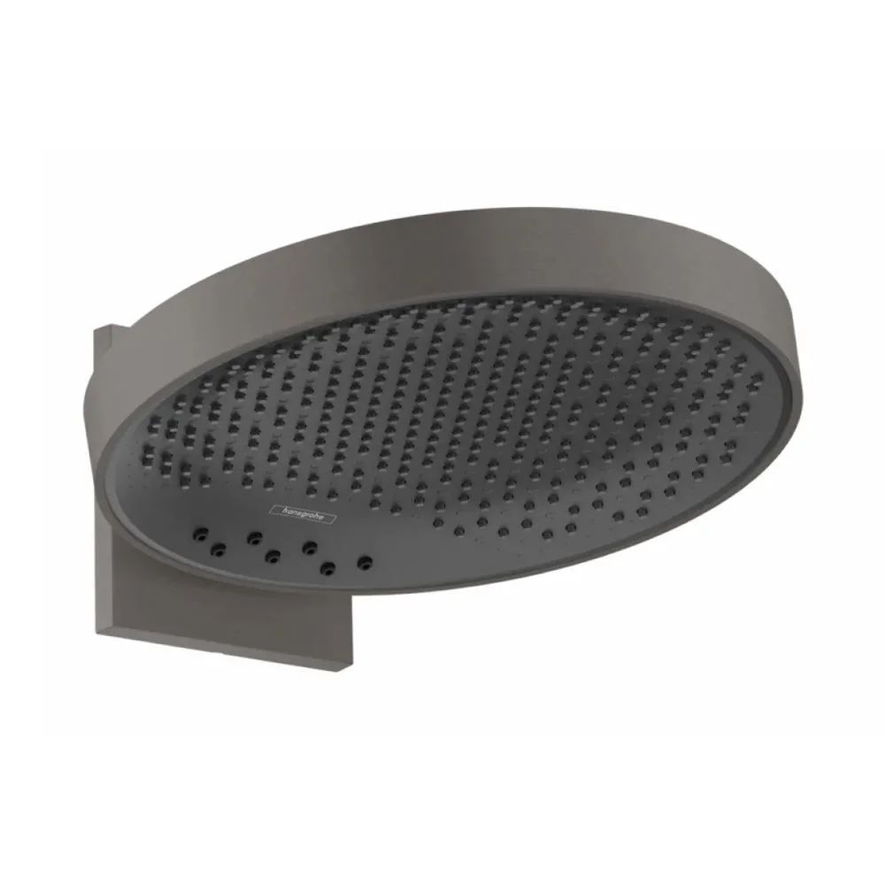 Верхній душ Hansgrohe Rainfinity 360 3jet із настінним тримачем, чорний матовий хром (26234340)