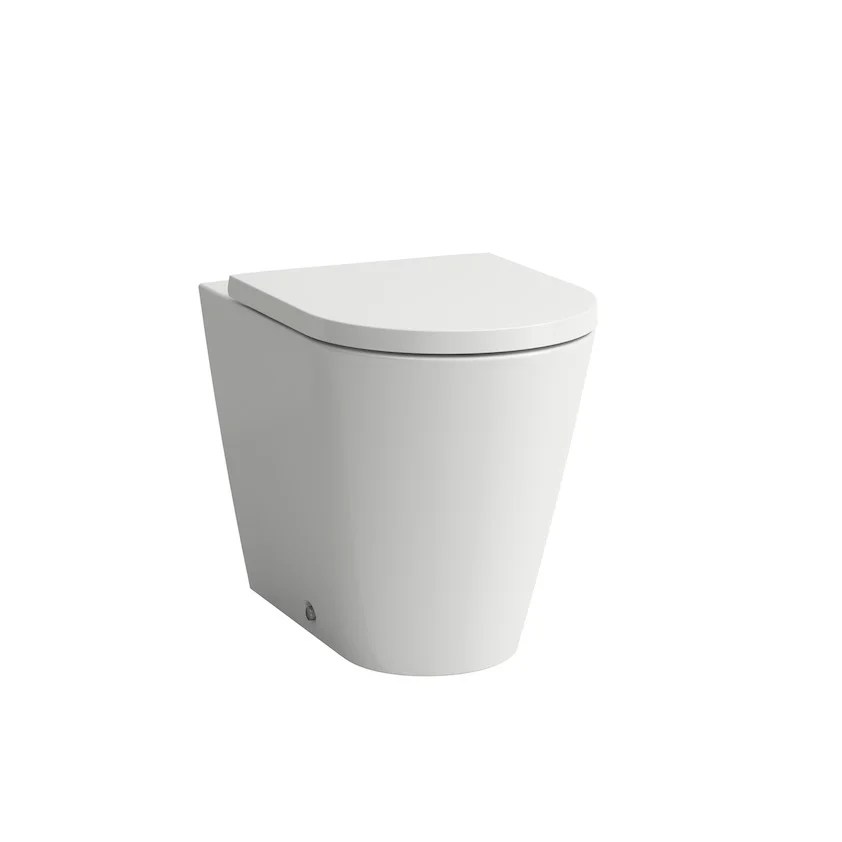 Унітаз для підлоги Laufen Kartell Rimless 370x560 мм з кришкою, білий (H8233370000001/H8913330000001)
