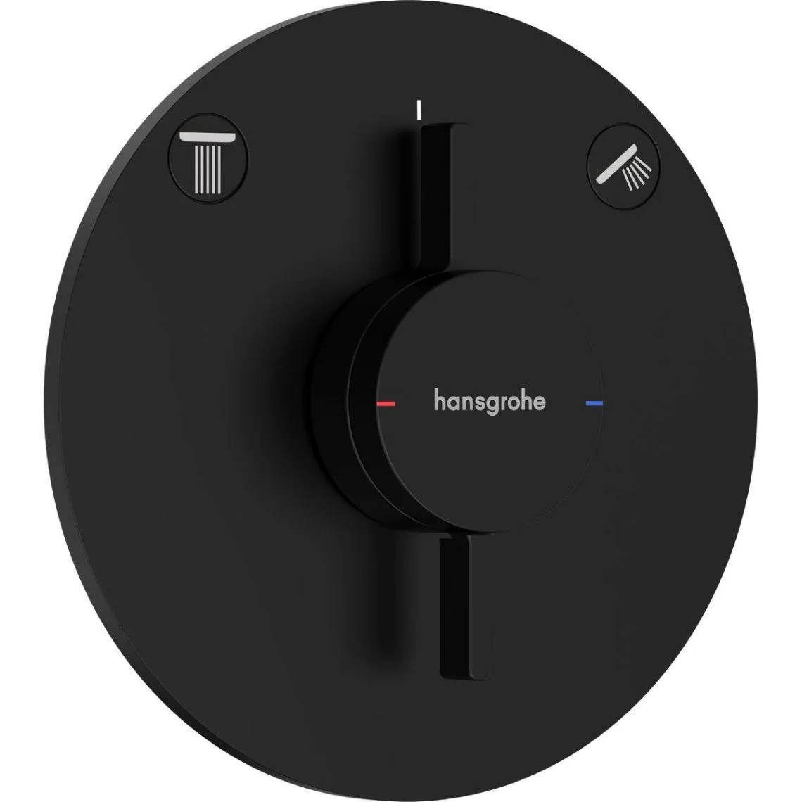 Змішувач прихованого монтажу Hansgrohe DuoTurn S, чорний матовий (75418670)