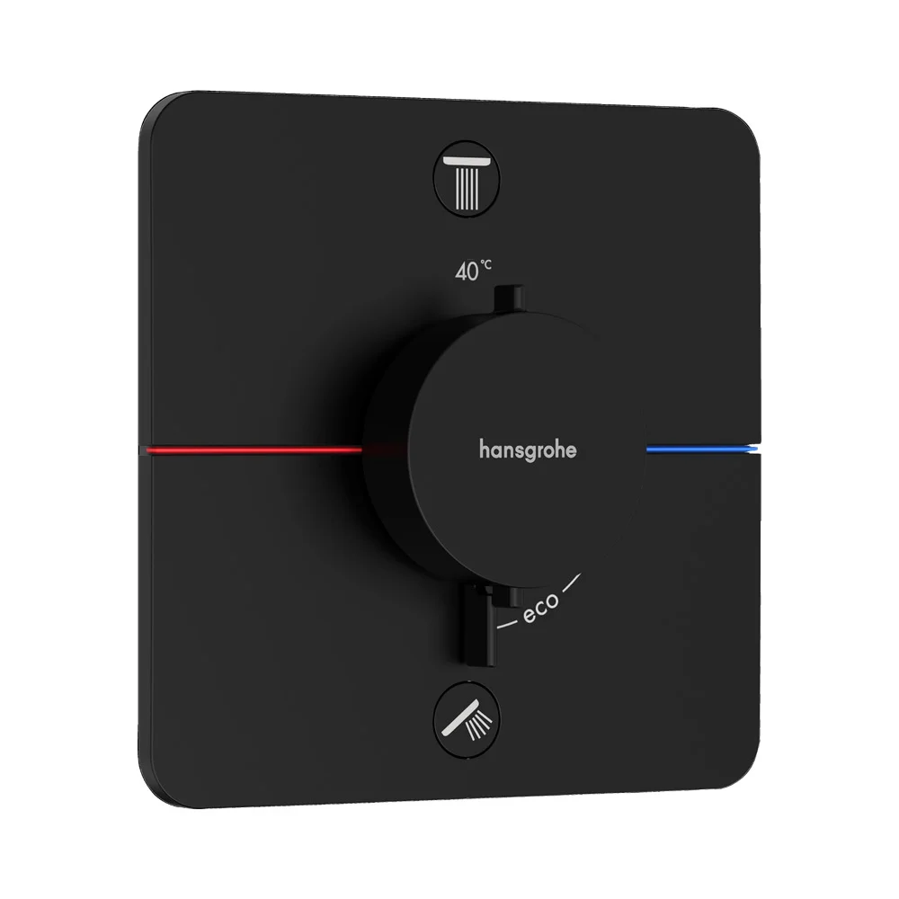 Термостат прихованого монтажу Hansgrohe ShowerSelect Comfort Q на 2 функції, Matt Black (15583670)